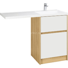 Тумба под раковину Aquaton Лондри 60 без фасада, дуб Сантана (1A266901LH0C0)