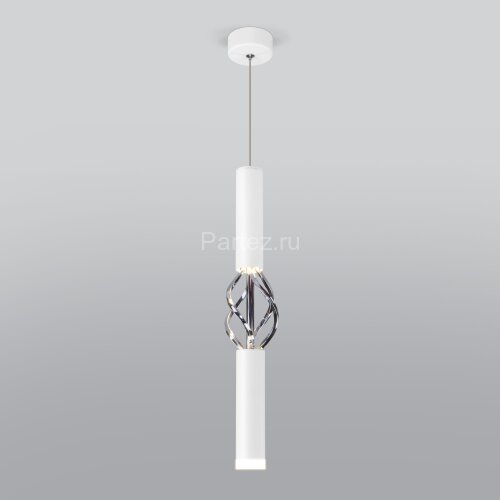 Подвесной светильник Eurosvet 50191/1 LED белый / хром