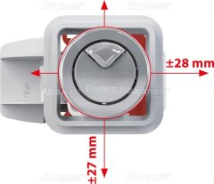 Выпускной комплект Alcaplast с двойной кнопкой, впускной механизм А17, подключение 1/2&quot; (SA08S 1/2&quot; 