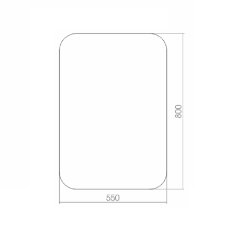 Зеркало LORANTO Выбор 550х800