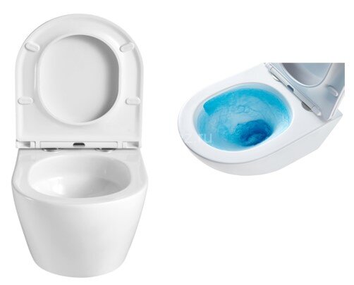 СЕТ: Инсталляция IDROSPANIA MENORCA + унитаз Azario Grado смыв "Торнадо", с сиденьем микролифт (4022