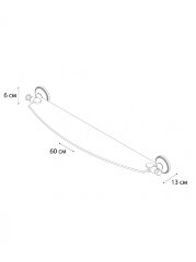 Полка стеклянная Fixsen Alfa, античная латунь (GR-9503)