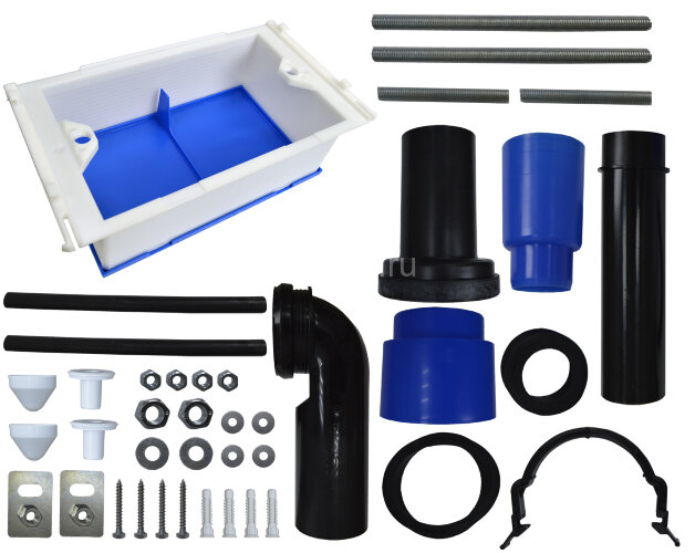 СЕТ IDROSPANIA: Инсталляция TABARCA + кнопка к инсталляции Andrea черная матовая (40230+30354)