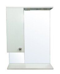 Зеркало-шкаф Loranto Моника 60 со светильником, левостороннее, 600х695х150