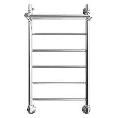 Полотенцесушитель водяной ДВИН FJ 80/40 с полкой 1&quot;-1/2&quot; К3 полированный (4627152138069)