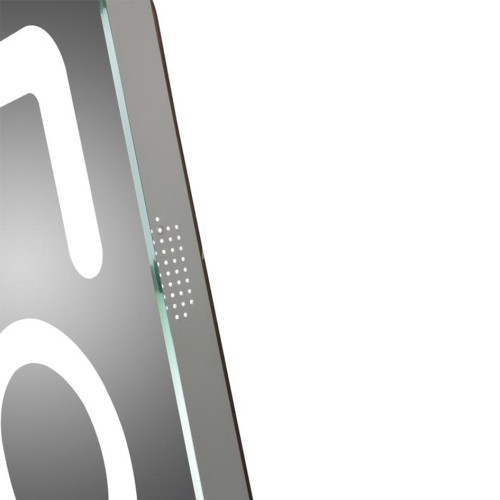 Зеркало с LED-подсветкой MELANA-8060 подогрев/часы/космет.зеркало/Bluetooth  (MLN-LED091B)