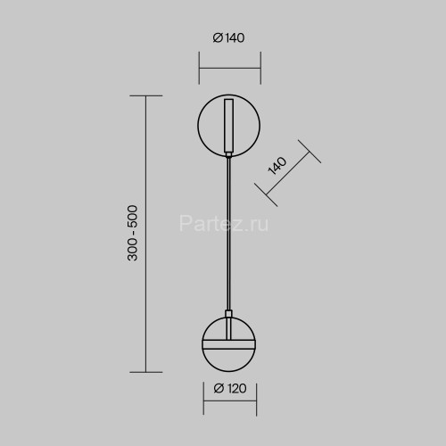 Бра Maytoni MOD295WL-L12BBS3K
