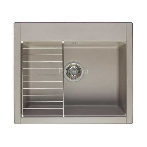 Кухонная мойка AQUATON Делия 60, серый шелк (1A715232LD250)
