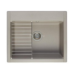 Кухонная мойка AQUATON Делия 60, серый шелк (1A715232LD250)