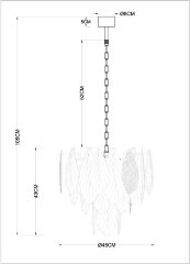 Подвесная люстра Arte Lamp A4080LM-6GO