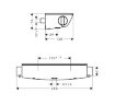 13161400 Ecostat Select Термостат для душа Ecostat Select, ВМ, ½' белый хром