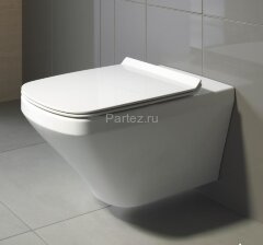 Унитаз подвесной Duravit Durastyle 373x540x393 без смывного края, с сиденьем, белый (45510900A1)