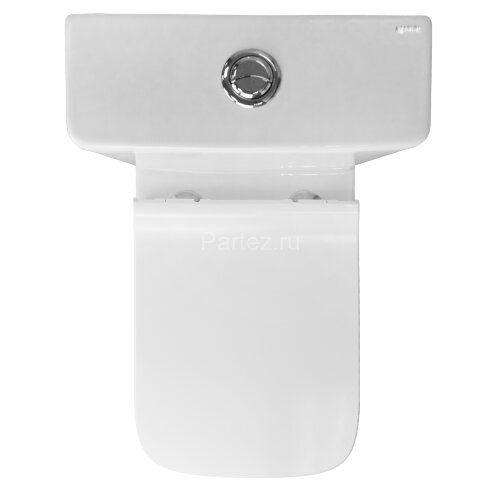 Унитаз-компакт Azario Quadro 605x340x810 напольный, безободковый с сидением микролифт и арматурой, б