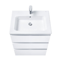 THE GAP Модуль д/раковины 600 мм, 3 ящика, белый глянец