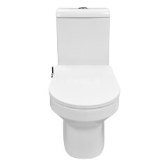 Унитаз-моноблок AZARIO BRUSCO 700x380x805 напольный, со встроенной функцией биде, в комплекте с сиде