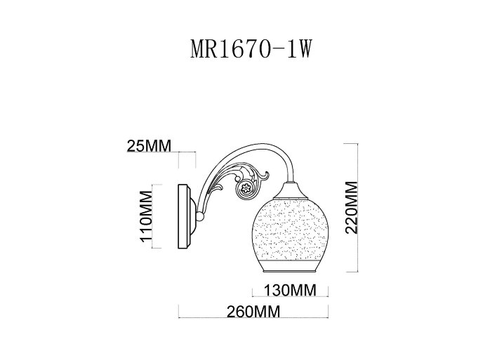Бра MyFar MR1670-1W