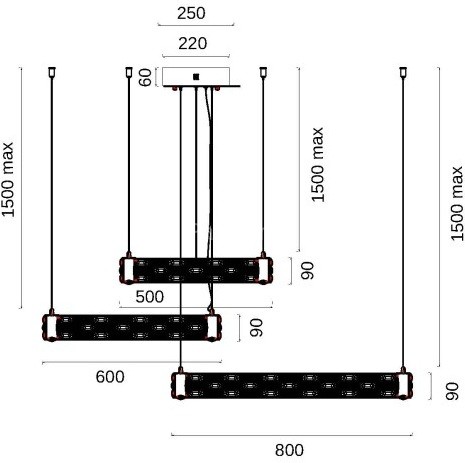 Подвесная люстра Fluorite FL1051-30P