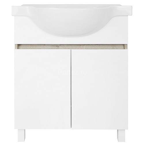 Комплект тумба Loranto Глория 70 Н 700х480х760 напольная с раковиной Teo 70, Дуб Кантри (CS00083815)