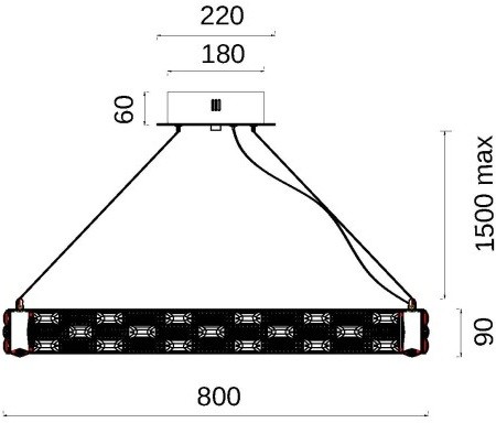 Подвесная люстра Fluorite FL1052-10P