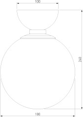 Настенно-потолочный светильник Eurosvet 30197/1 белый