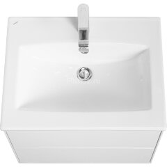 Тумба под раковину Aquaton Сохо 60 подвесная, цвет белый глянцевый (1A258001AJ010)