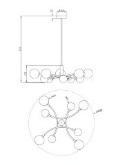 Потолочная люстра Freya FR5116PL-08BS