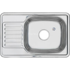 Мойка 6642 U MELANA 0,6/160 врезная прямоугольная с сифоном (218 t *10)