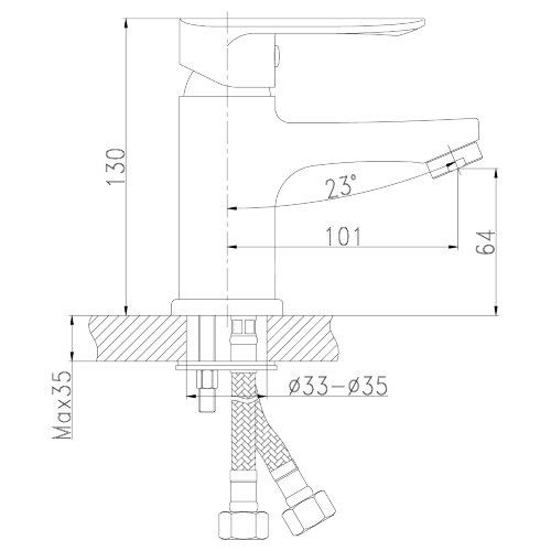 Смеситель Rossinka RS32-11 для раковины
