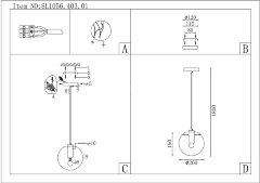 Подвесной светильник ST Luce SL1056.403.01