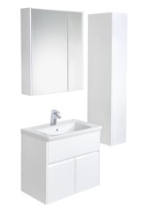 Z_UP Шкаф-колонна левый, белый глянец