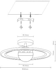 Потолочная люстра Velante 431-107-02