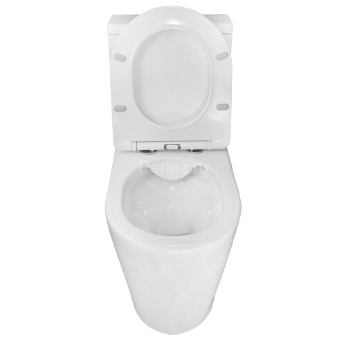 Унитаз-компакт Azario Flin 365х590х790 напольный, безободковый с быстросъемным сиденьем микролифт (A