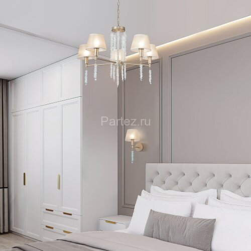 Подвесная люстра Eurosvet 60148/5 матовое золото