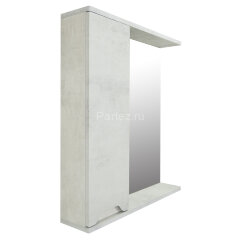 Зеркало-шкаф Loranto Florena 60 600х135х600 левый, светлый бетон (CS00086983)