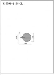Бра iLamp W15598-1 SN+CL