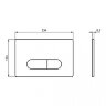 Кнопка смыва Ideal Standard OLEAS SmartFlush, белая (R0117AC)
