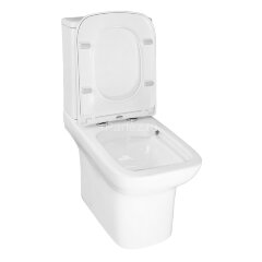 Унитаз-компакт Azario Alba 620х405х805 напольный, безободковый, с сиденьем микролифт (AZ-8323)