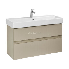 Тумба под раковину ROCA OLETA 100 подвесная, 2 ящика, капучино матовый (A857641515)