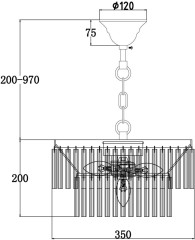 Подвесная люстра Maytoni MOD093PL-04BS
