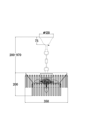 Подвесная люстра Maytoni MOD093PL-04BS