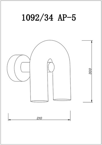 Бра Divinare 1092/34 AP-5