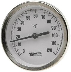 Термометр биметаллический F+R801 OR 63mm 0-120°C G1/2 100mm		