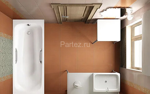 Ванна чугунная Jacob Delafon MELANIE 170x70 см с антискользящим покрытием, с отверстием для ручек,