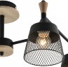Потолочная люстра Reluce 01492-0.3-04 BK+WOOD