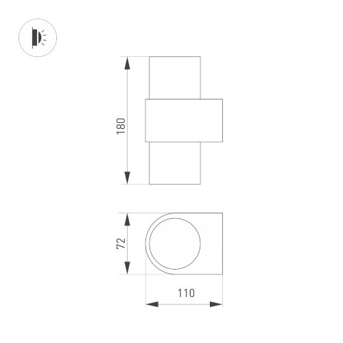Настенный светильник Arlight 033734