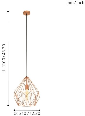 Подвесной светильник Eglo 49258