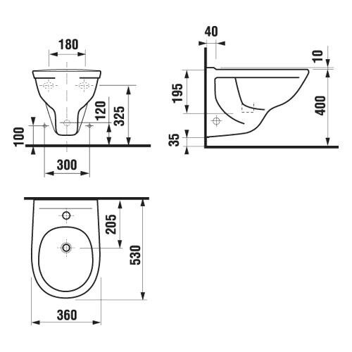 Биде подвесное Jika LYRA (8.3037.1.000.000.1)