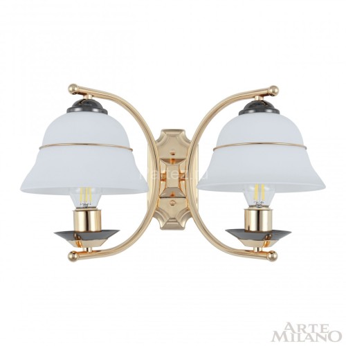 Бра Arte Milano 301240/2W Bk/Gd