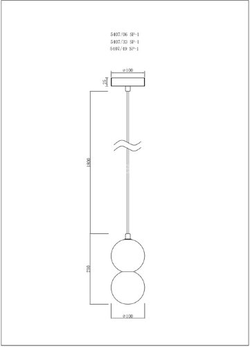 Подвесной светильник Divinare 5407/06 SP-1
