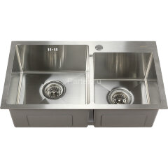 Мойка 7240 MELANA ProfLine 3,0/220 САТИН 2-я чаша, врезная прямоугольная S7240H